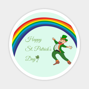 Funny leprechaun Magnet